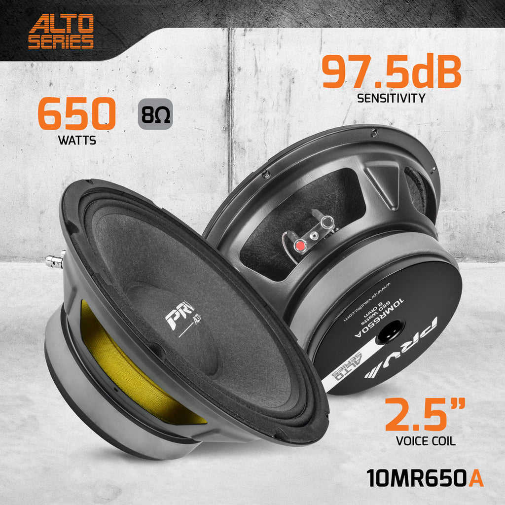 BOCINA PRV AUDIO 10" 10MR650A 8OHM