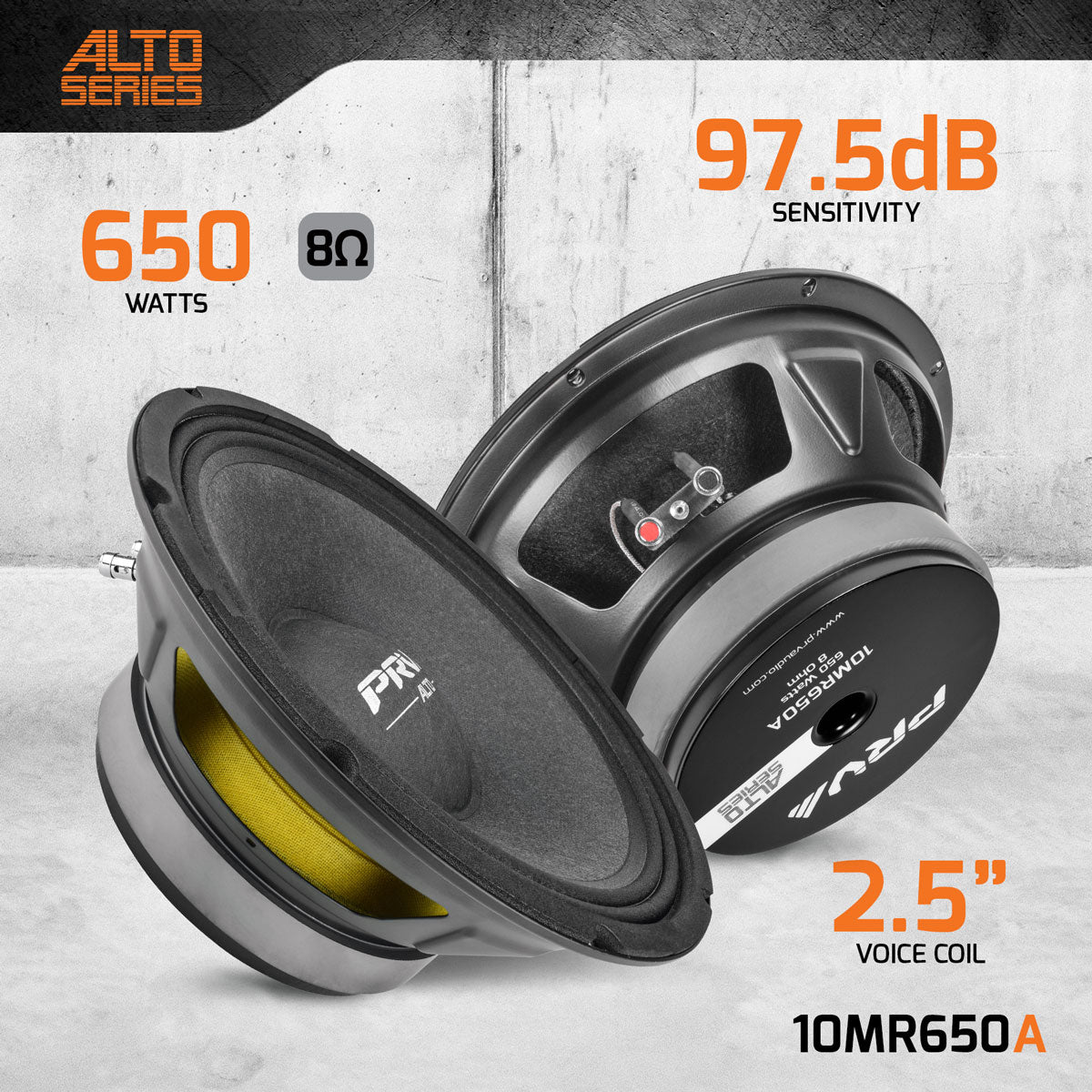BOCINA PRV AUDIO 10" 10MR650A 8OHM