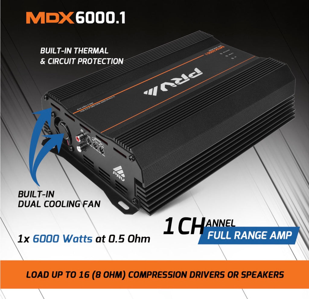 AMPLIFICADOR PRV MDX6000.1 0.5OHM