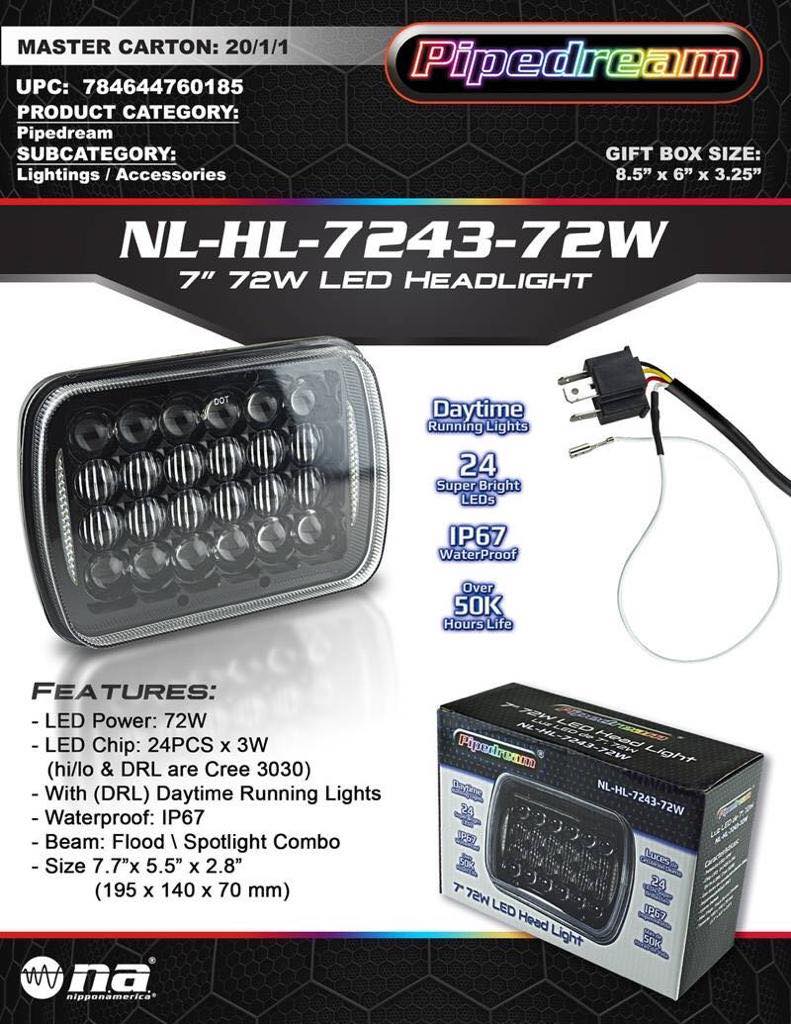 FOCOS LED  5x7 PIPEDREAM (par)