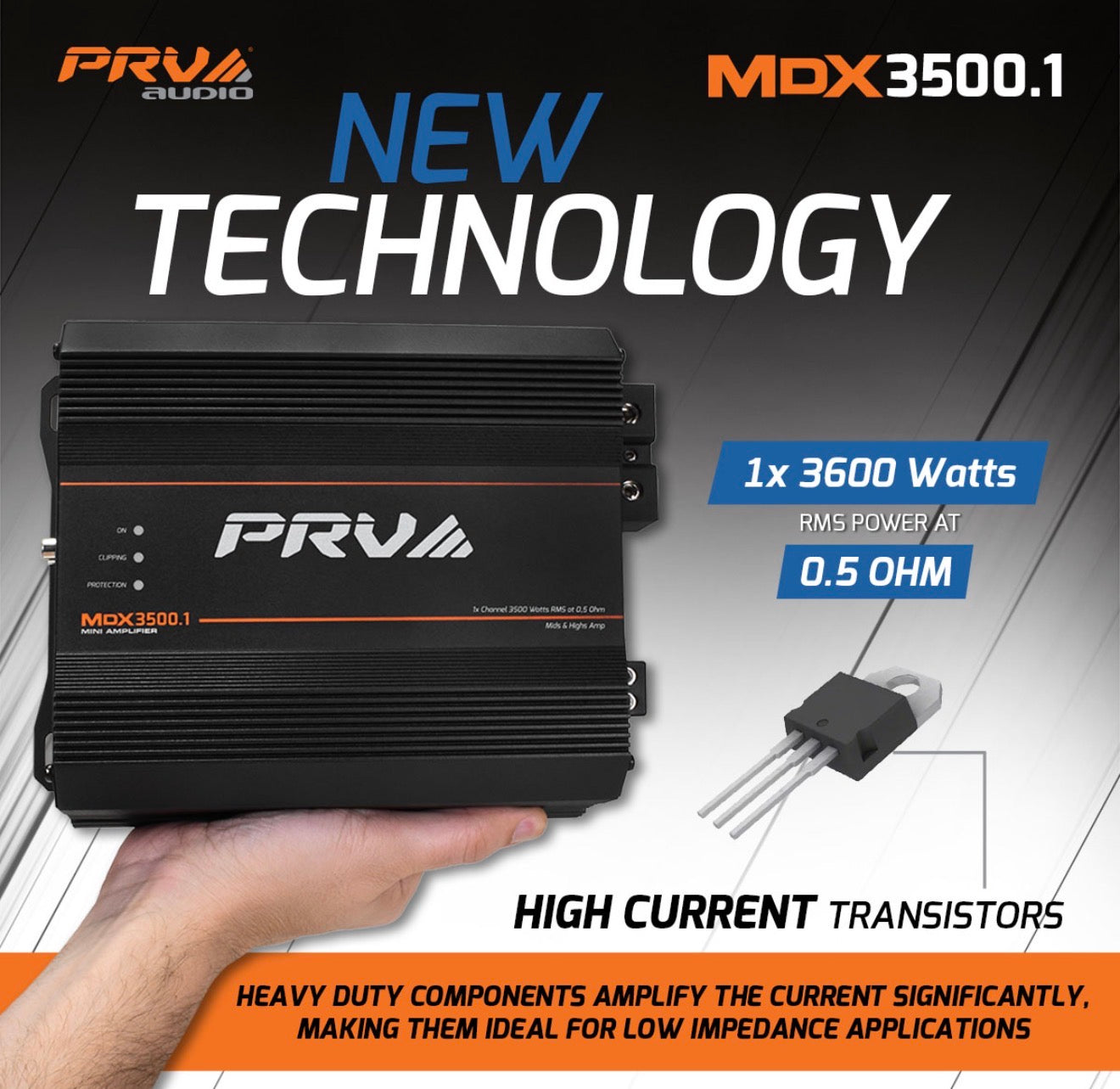 AMPLIFICADOR PRV MDX3500.1 0.5OHM