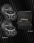 COMBO PRV AMPLIFICADOR QS3000 Y 4 BOCINAS 8" 8MB500