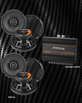 COMBO PRV AMPLIFICADOR 400.4 Y 4 BOCINAS 6" RS65-CX COAXIAL