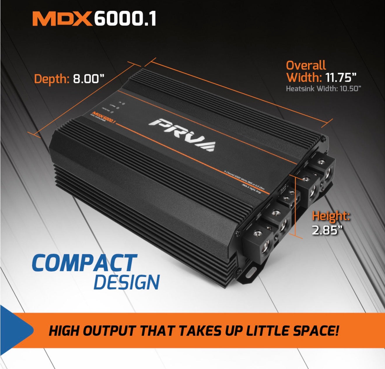 AMPLIFICADOR PRV MDX6000.1 0.5OHM