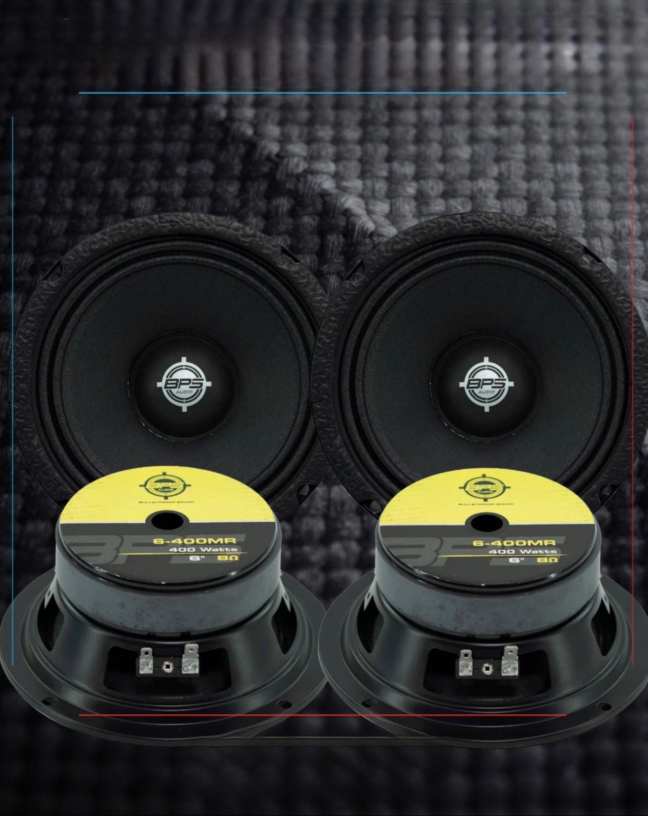 COMBO 4 BOCINAS BPS 6” 6-400MR