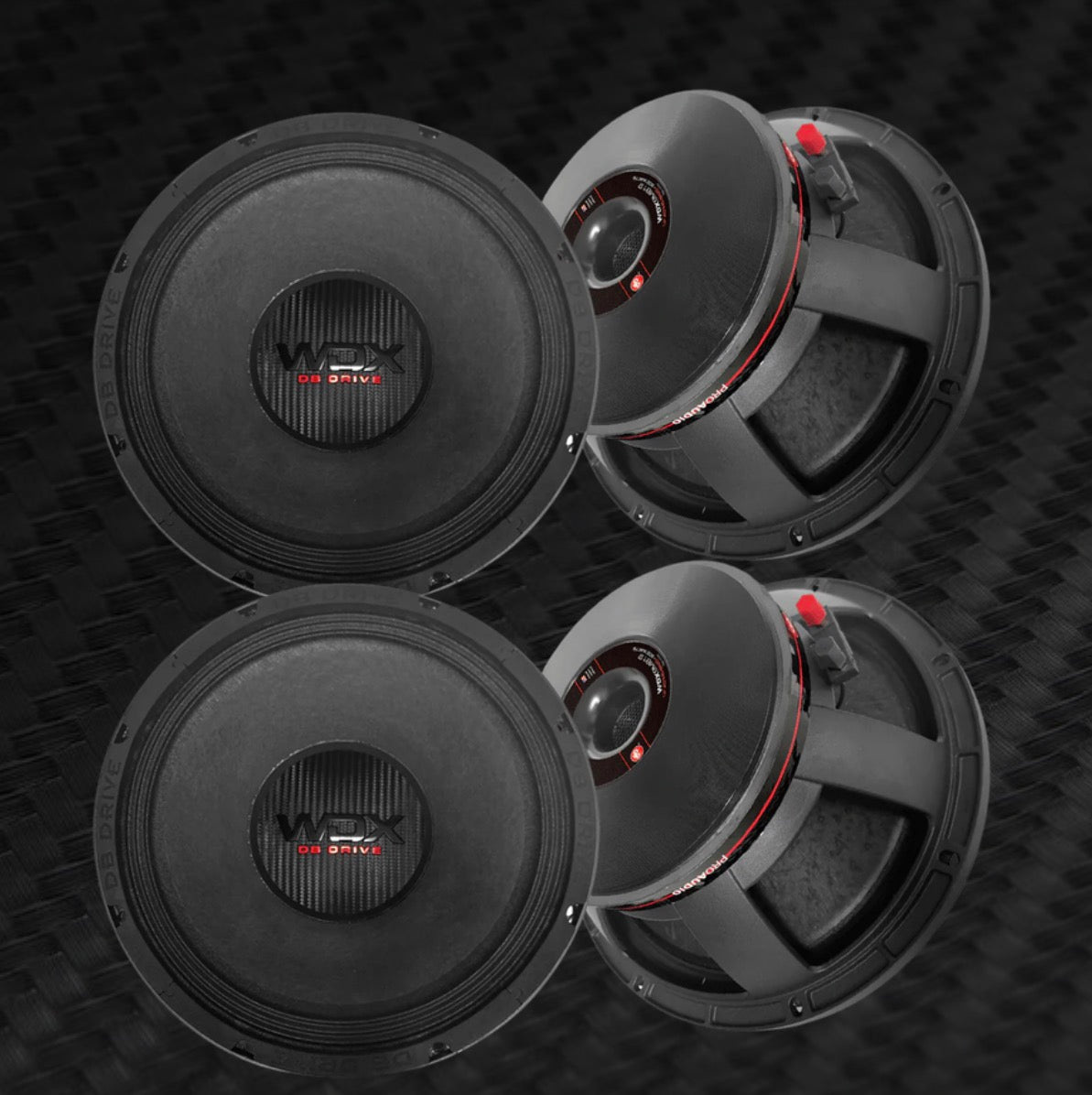 COMBO 4 BOCINAS DB 12" WDX9MB12