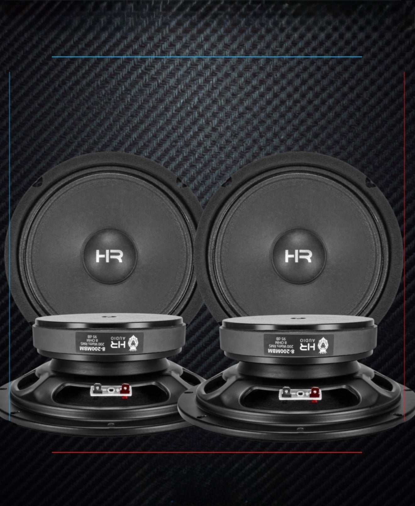 COMBO 4 BOCINAS HR AUDIO 8” 8-200MBM
