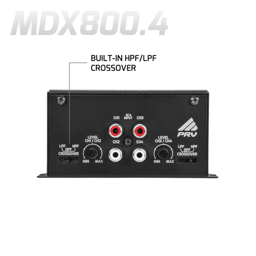 NUEVO MINI AMPLIFICADOR PRV MDX800.4 2OHM