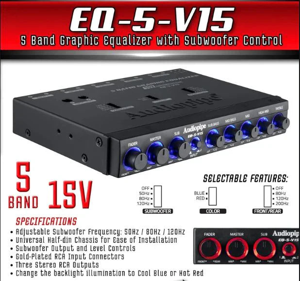 PREAMP AUDIOPIPE EQ-5-V15