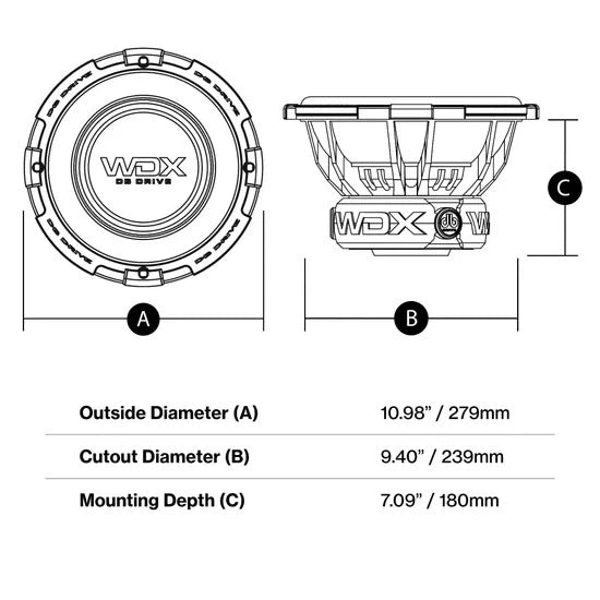 BAJO DB DRIVE 10" WDX10G2.4
